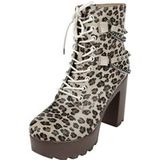 Rock Rebel by EMP - Rock Hoge hak - Laarzen met hoge hakken en luipaardprint - EU40 - voor Vrouwen - luipaard