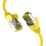 Patchkabel CAT6a GELB 0,50m Patchkabel S/FTP PIMF, RJ45 Netzwerkkabel Ethernetkabel LAN DSL - 1 VPE = 10 Stück
