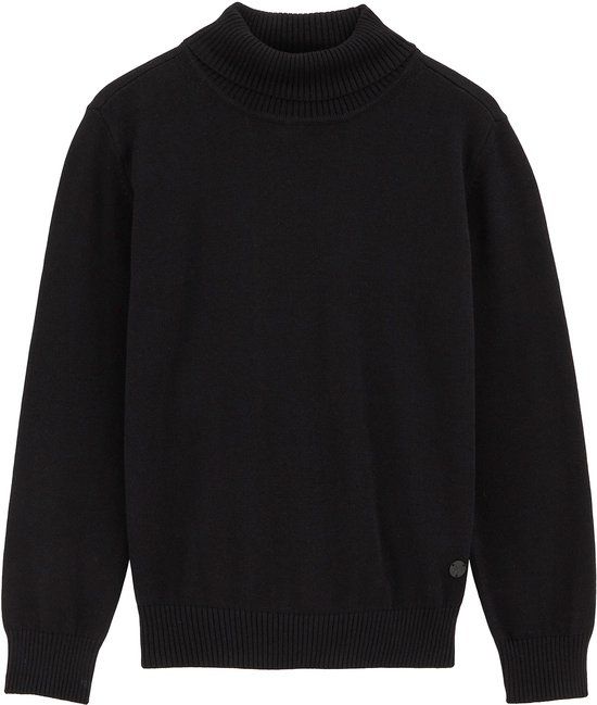 WE Fashion Jongens trui met col zwart