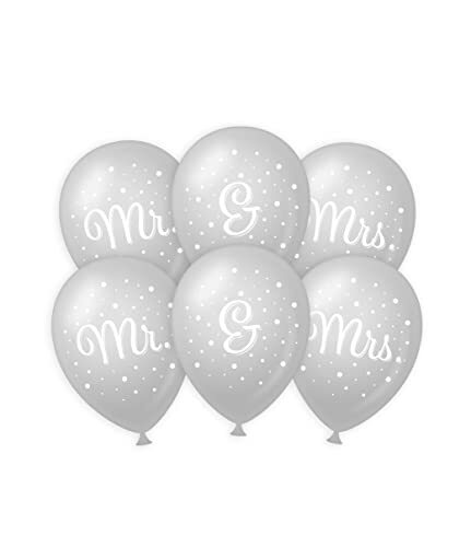 PD-Party Wedding balloons - Mr. & Mrs, set van 6