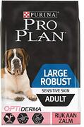 Pro Plan Hond Large Robust Adult Sensitive Skin Hondenvoer, Hondenbrokken voor Honden van Grote Rassen - Robuuste Lichaamsbouw - Gevoelige Huid, met Zalm, 14kg