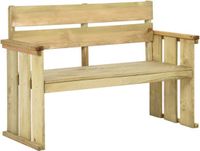 vidaXL Tuinbank 121 cm Grenenhout Geïmpregneerd