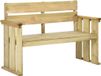 vidaXL Tuinbank 121 cm Grenenhout Geïmpregneerd