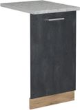 Vicco R-Line Vaatwasserfrontpaneel – 45 cm, WB Marmer Zwart beton