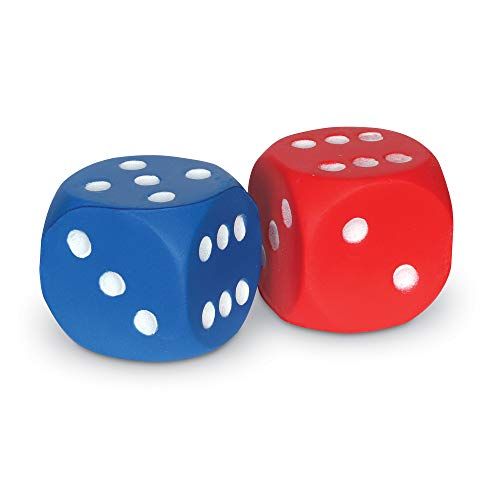 Learning Resources LER2228 Foam Dot Dice - schuimrubberen puntendobbelstenen