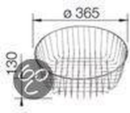 Blanco Korf rvs Rondo - 36.5 x 36.5 x 13 cm - 220574
