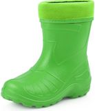 Ladeheid LA-KL-050 Kinder Regenlaarzen - Rubber - met Binnenschoen - EVA - Wasbare Binnenschoen - Groen - 25