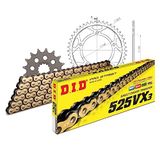 Kettingset DID Kettingset staal 525VX3 / 110 eindeloos voor Suzuki GSX-R 600 cc bouwjaar 2001-2005