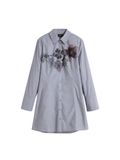 Desigual Blousejurk lichtgrijs / gemengde kleuren