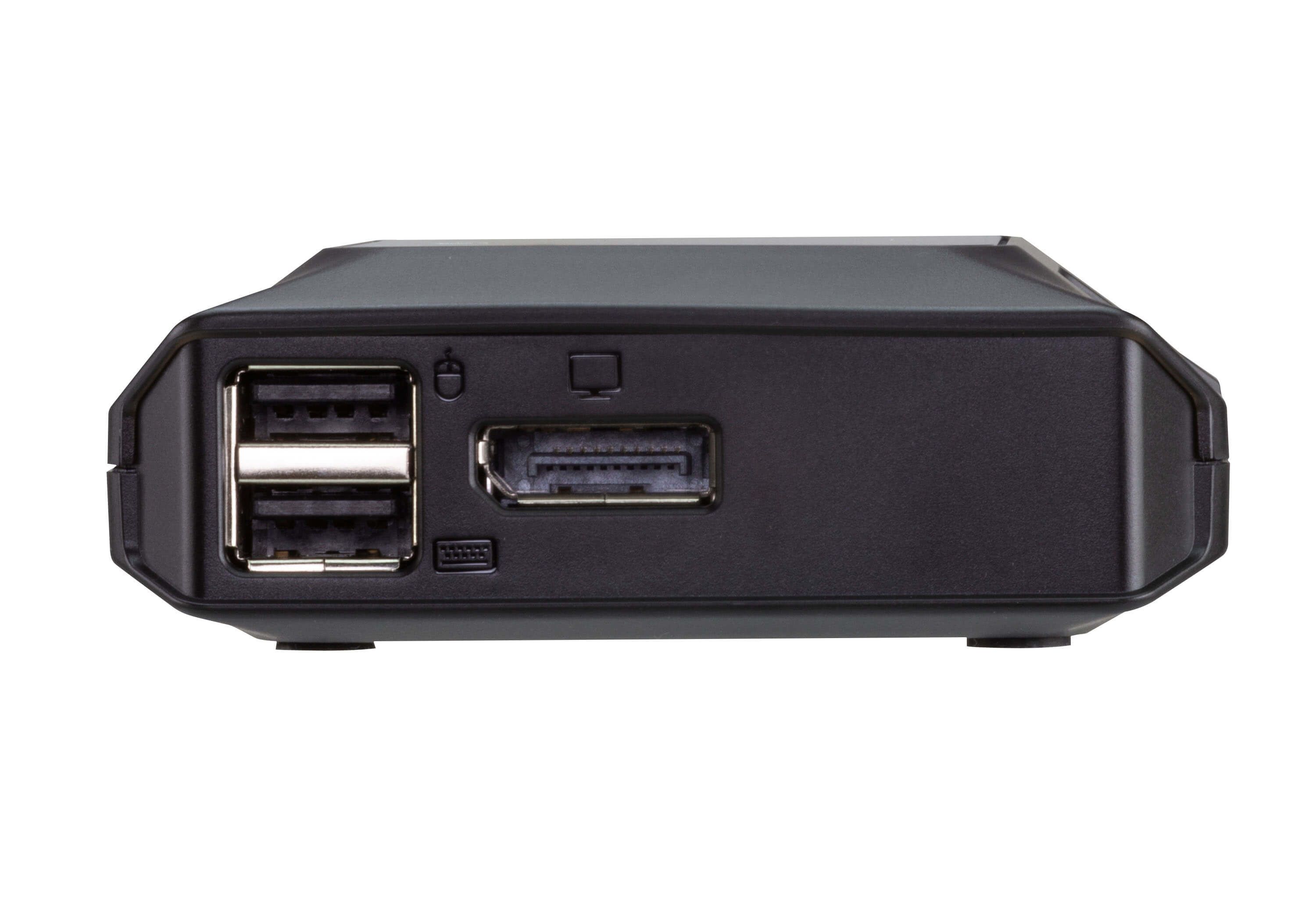 ATEN US3312 2-Poorts USB-C 4K DisplayPort KVM Switch with Remote Port Selector