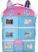 OEM Poppenhuis met 3 poppetjes en een lift, 41 cm, in meerdere kleuren