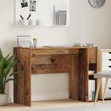 vidaXL Bureau oudhout bewerkt hout 109 x 50 x 78 cm