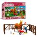 Craze Bibi & Tina Craze 14134 Verzorging Bibi & Tina Speelfiguren Set Paarden Verzorgingsset Tina En Amadeus Incl. Accessoires, Tina & Amadeus, Veelkleurig