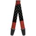 Buckle-Down Gitaarriem 34-60" Vintage US Flag Stretch
