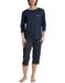 CALIDA Dames Pyjama Katoen Maat S Navy / Eierschaal