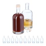 Relaxdays Universele set bewaarbussen 0,5 l Glas
