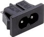 Tru Components TC-2512023 Prise d'appareil (C20) Fiche, montage vertical, Noir