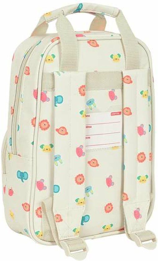 Kinderrugzak Safta Cabecitas Crème 10 l - Unisex