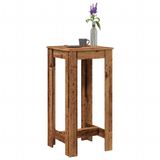 Maison Exclusive Table de bar 51x50x103,5 cm Panneau de particules bois Vieilli bois