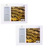 Anna's Collection Kerstverlichting Ivy - 2x - 2000 led lampjes - warm wit - 42 meter