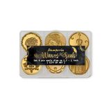 Stamperia - Set of Seals for Scrapbooking, Albums, Card Making, Bullet Journalling and More, Perfect for Personalised Stamping, Crafts, and Gifting (Venice, City of Art) (6 Seals) (dia. 2.5cm)