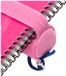 Oxford slordige rol, polyester, rond, klein, roze