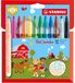 STABILO Trio Jumbo Viltstift Etui met 12 kleuren