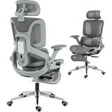 TORMATOR Chaise Bureau Ergonomique Maille Gris