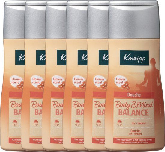 Kneipp Body & Mind Balance - Douchegel - Iris en Vetiver - Voordeelverpakking - 6x200ml