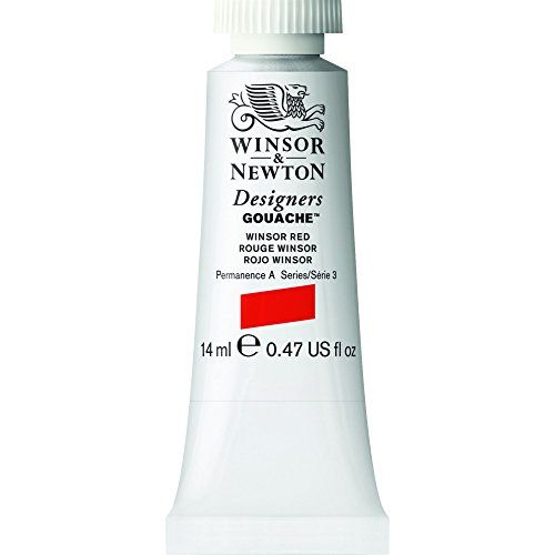 Winsor & Newton Designers Gouache 14 ml tube - Winsor rood
