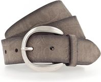 Vanzetti Leren Riem Genuine Beauty 35mm Velour Leather Belt W95 Taupe Grijs
