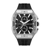 Cerruti 1881 ILG of Switzerland AG Chronograaf Macerata Heren Polshorloge Zwart Siliconen Band Staal Kast