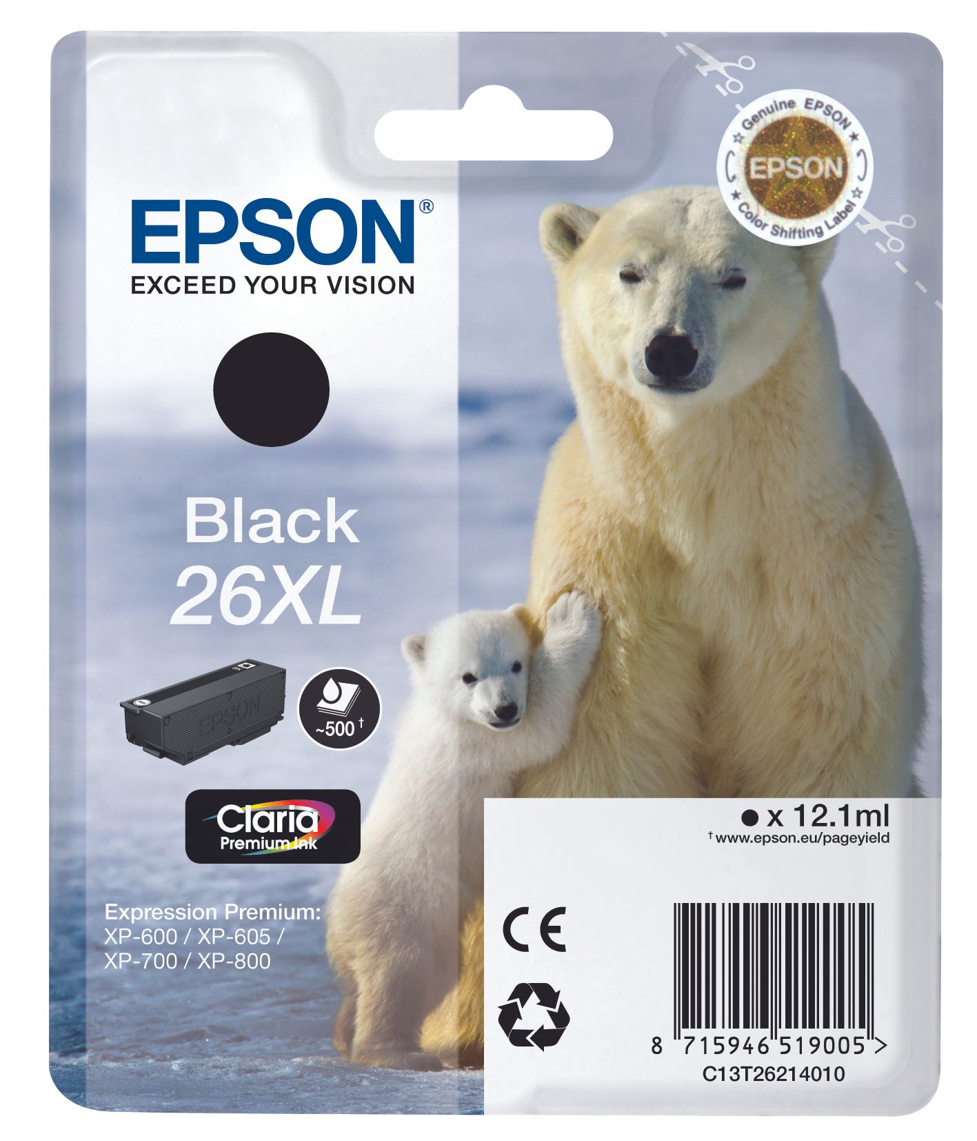 Epson 26XL Black Ink Cartridge - Original