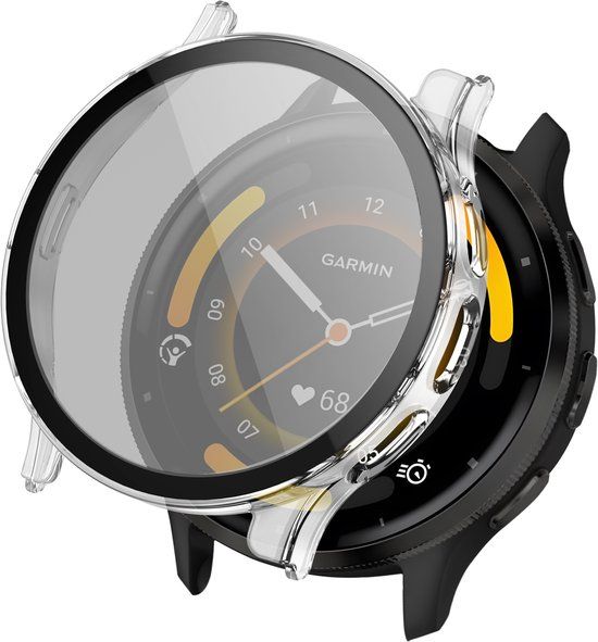 imoshion Ploonk Screen protector - Geschikt voor Garmin Venu 3 - Full Cover Hard Case - Transparant