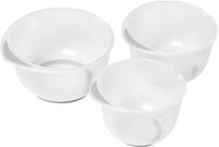 Chef Aid Mengkommen Set - 3-delig - Antislip Bodem - Kunststof - Creme/Wit