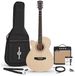 Gear4music Single Cutaway Linkshandige Elektro-akoestische Gitaar +15 W Versterkerpakket