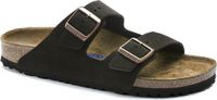 Birkenstock Arizona suède brun foncé semelle souple regular sandales unis
