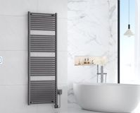Wiesbaden Elara Elektrische Radiator Smart WiFi 181,7 x 60 cm - Gunmetal PVD