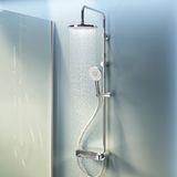 AM.PM X-Joy - Regendouche met Mengkraan in regaalvorm met extra nis - Chroom Doucheset - Handdouche met 3 functies - Hoofddouche 22 cm