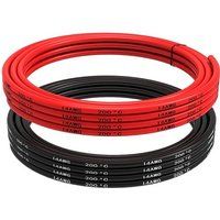YUNIQUE GREEN-CLEAN-POWER Siliconen Kabel 14 AWG 5 Meter Flexibel, Hittebestendig Ideaal voor Elektronische Projecten, Connectoren voor Ankeway, Autoradio Kabels, Siliconen