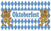 Merkloos / Sans marque Espa Nv Oktoberfest vlag - blauw/wit - 90 x 150 cm - Bayern Versiering - feestartikelen