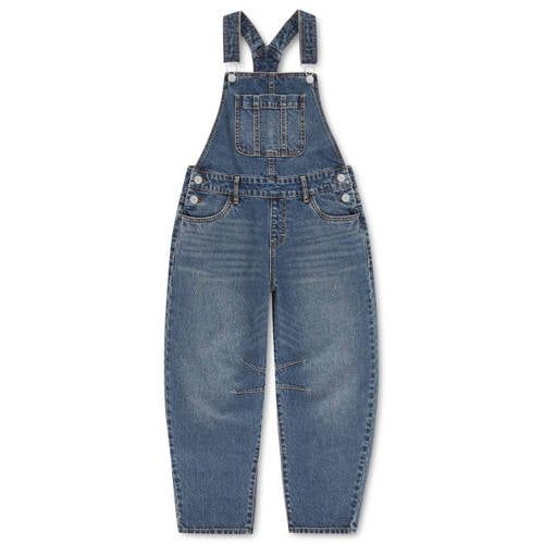 Levi's Kids denim tuinbroek - mediumblauw