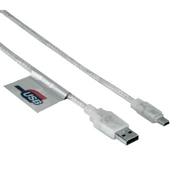 Hama USB 2.0 Connection Cable A-Plug - Mini B-Plug (B 5Pin), 1.8 m