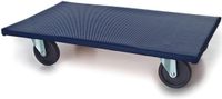 Plateau roulant sans marque, capacité de charge 400 kg - plateau de 650 mm de longueur x 400 mm de largeur avec pneus pleins