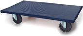 Plateau roulant sans marque, capacité de charge 400 kg - plateau de 650 mm de longueur x 400 mm de largeur avec pneus pleins