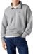 LEVI'S ® Sweatshirt 'Original HM 1/4 Zip' lichtgrijs / bloedrood