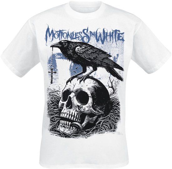 Motionless In White Crow Heren T-shirt - wit - XXL