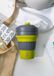 Colourworks Mug de voyage pliable en silicone jaune 350ml