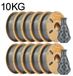 PETG filament voor 3D-printer - FDM 3D-printfilament - Diameter 1,75 mm - Tolerantie ±0,03 mm - Printtemperatuur 230–250 °C - Spoel van 10 kg - Grijs