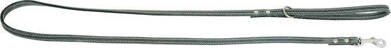 JACK AND VANILLA Gevet Lederen Hondenriem / Hondenlijn - Grijs - 150 cm